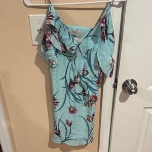 Amanda Uprichard Blue Floral Top